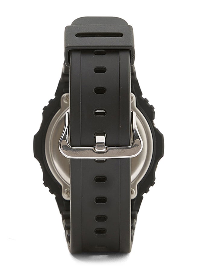 جي شوك ساعة يد دائرية الشكل بسوار من الراتنج مقاس 49 مم - لون أسود - طراز DW-5750E-1DR للرجال - Image 2