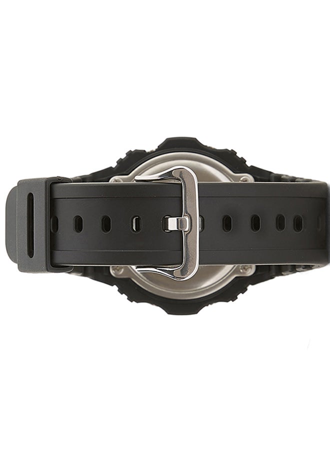 جي شوك ساعة يد دائرية الشكل بسوار من الراتنج مقاس 49 مم - لون أسود - طراز DW-5750E-1DR للرجال - Image 5