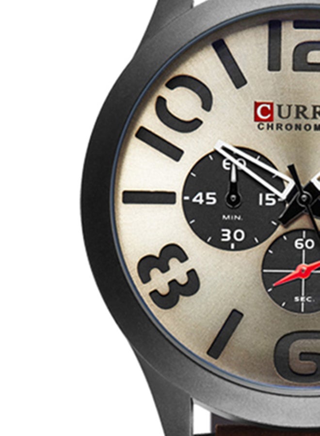 CURREN Men's Water Resistant Chronograph Watch 8244 - Image 3