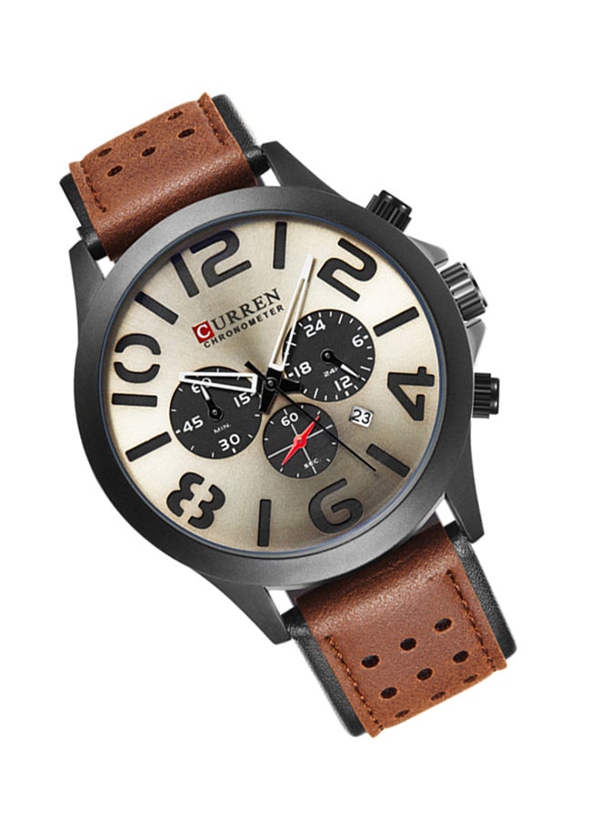 CURREN Men's Water Resistant Chronograph Watch 8244 - Image 4