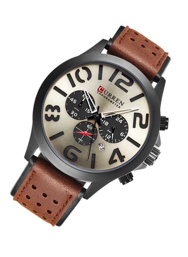 CURREN Men's Water Resistant Chronograph Watch 8244 - Image 5