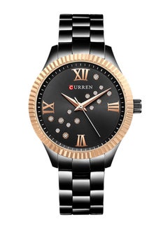 CURREN Women's Water Resistant Alloy Analog Watch 9009 - 36 mm - Black  - Image 1