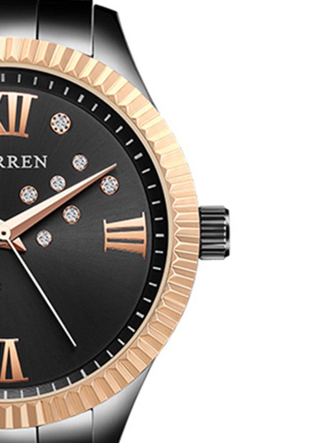 CURREN Women's Water Resistant Alloy Analog Watch 9009 - 36 mm - Black  - Image 2