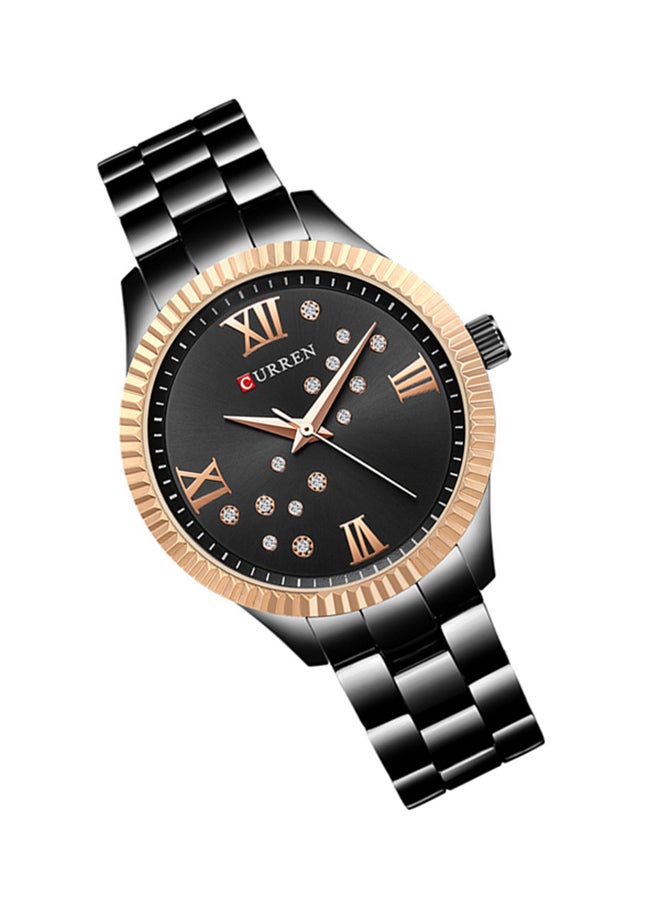 CURREN Women's Water Resistant Alloy Analog Watch 9009 - 36 mm - Black  - Image 5