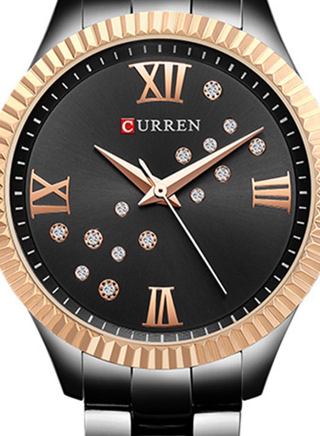 CURREN Women's Water Resistant Alloy Analog Watch 9009 - 36 mm - Black  - Image 4
