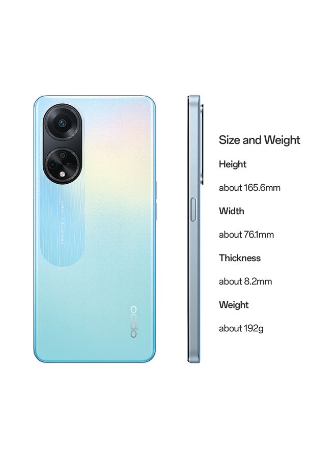 OPPO - A98 5G Dual Sim Dreamy Blue 8GB RAM 256GB with Calk Earbuds- Middle East Version - Image 1