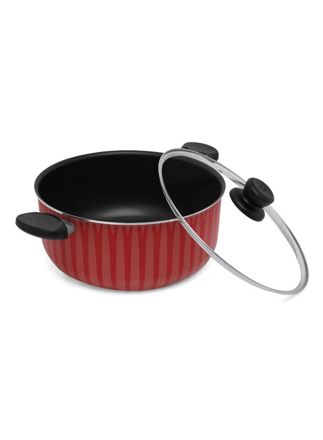 Trust 8-Piece Cookware Set Red/Brown/Black - Image 4