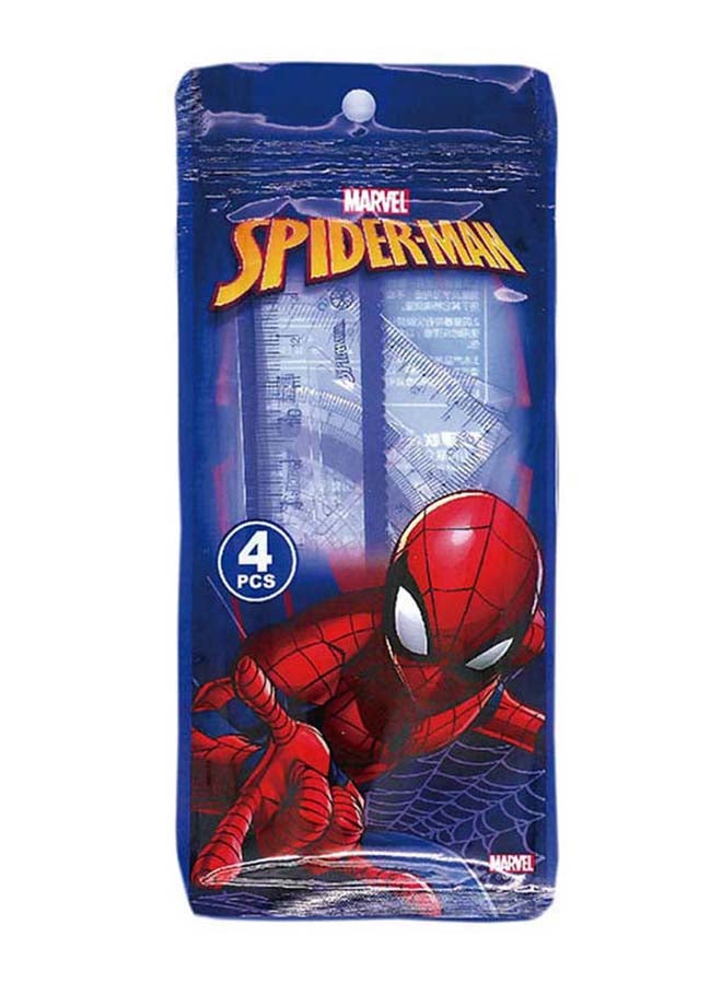 MARVEL - Safe Cartoon Plastic Ruler Set BLue - Image 1