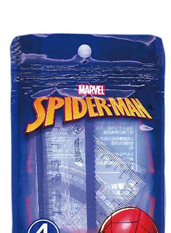 MARVEL - Safe Cartoon Plastic Ruler Set BLue - Image 1