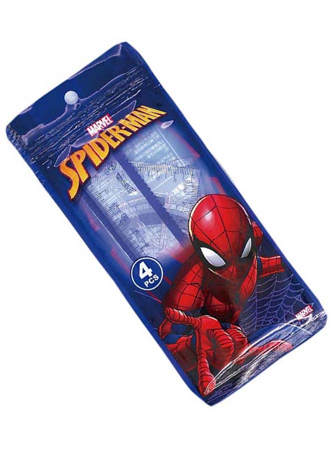 MARVEL - Safe Cartoon Plastic Ruler Set BLue - Image 1