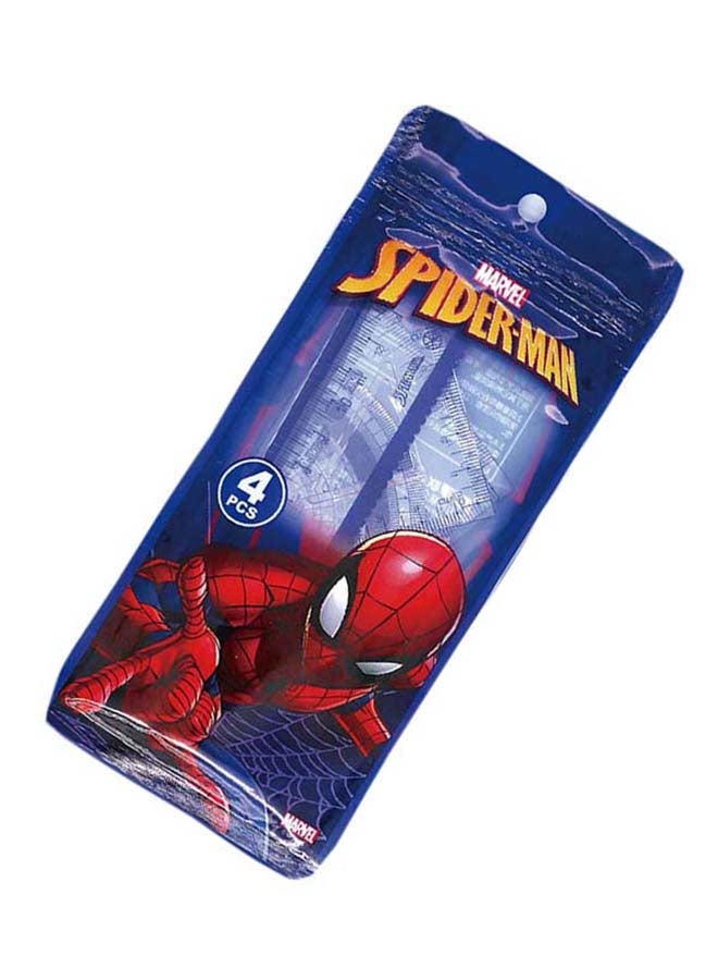 MARVEL - Safe Cartoon Plastic Ruler Set BLue - Image 1