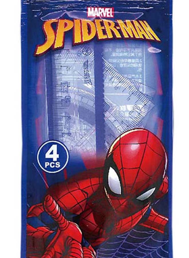 MARVEL - Safe Cartoon Plastic Ruler Set BLue - Image 1