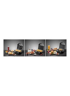 3 In 1 Interchangeable Grill & Waffle& Sandwich Maker 650 - 780 W TS2130-B5 Black - v1684400462/N53406921A_6