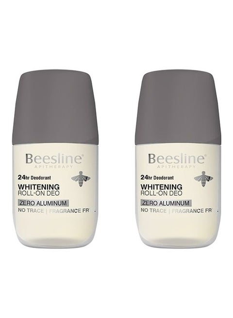 Pack of 2 Whitening Roll-On Deodorant Zero Aluminum 140ml