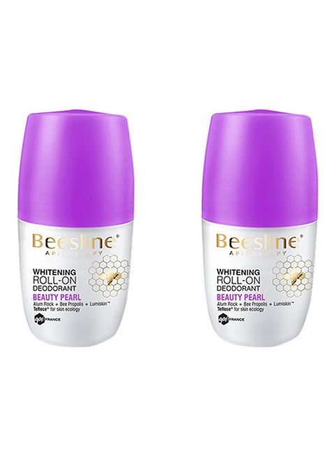 Pack of 2 Whitening Roll-On Deodorant Beauty Pearl 100ml