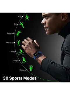 PROMATE Smart Watch, Bluetooth 5.1 Health and Fitness Tracker with 1.9” TFT Display, 10-15 Day Battery Life, 100 Watch Faces, 30 Sports Modes and IP67 Water Resistance for iPhone 14, Galaxy S22, XWatch-B19 Blue  - Image 2