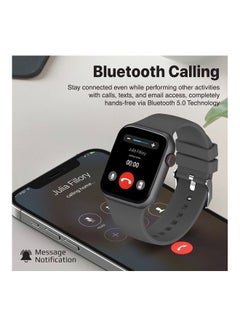 PROMATE Smart Watch, Bluetooth 5.1 Health and Fitness Tracker with 1.9” TFT Display, 10-15 Day Battery Life, 100 Watch Faces, 30 Sports Modes and IP67 Water Resistance for iPhone 14, Galaxy S22, XWatch-B19 Graphite  - Image 2