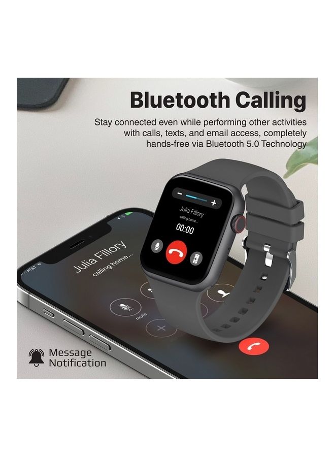 PROMATE - Smart Watch, Bluetooth 5.1 Health and Fitness Tracker with 1.9” TFT Display, 10-15 Day Battery Life, 100 Watch Faces, 30 Sports Modes and IP67 Water Resistance for iPhone 14, Galaxy S22, XWatch-B19 Graphite - Image 1