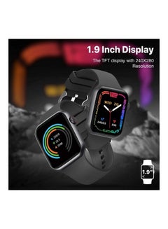 PROMATE Smart Watch, Bluetooth 5.1 Health and Fitness Tracker with 1.9” TFT Display, 10-15 Day Battery Life, 100 Watch Faces, 30 Sports Modes and IP67 Water Resistance for iPhone 14, Galaxy S22, XWatch-B19 Graphite  - Image 4