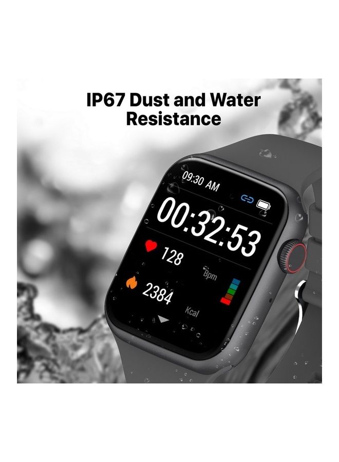 PROMATE - Smart Watch, Bluetooth 5.1 Health and Fitness Tracker with 1.9” TFT Display, 10-15 Day Battery Life, 100 Watch Faces, 30 Sports Modes and IP67 Water Resistance for iPhone 14, Galaxy S22, XWatch-B19 Graphite - Image 1