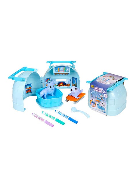 Scribble Scrubbie Pets Arctic Igloo Playset 13.02x16.04x12.86cm
