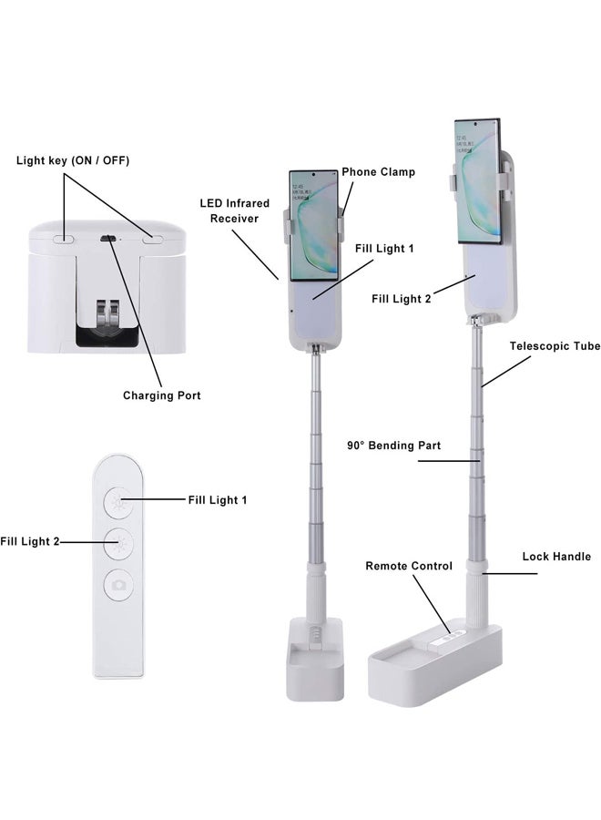 Usams - Panoramic Stereo Fill Light 21cm White - Image 1