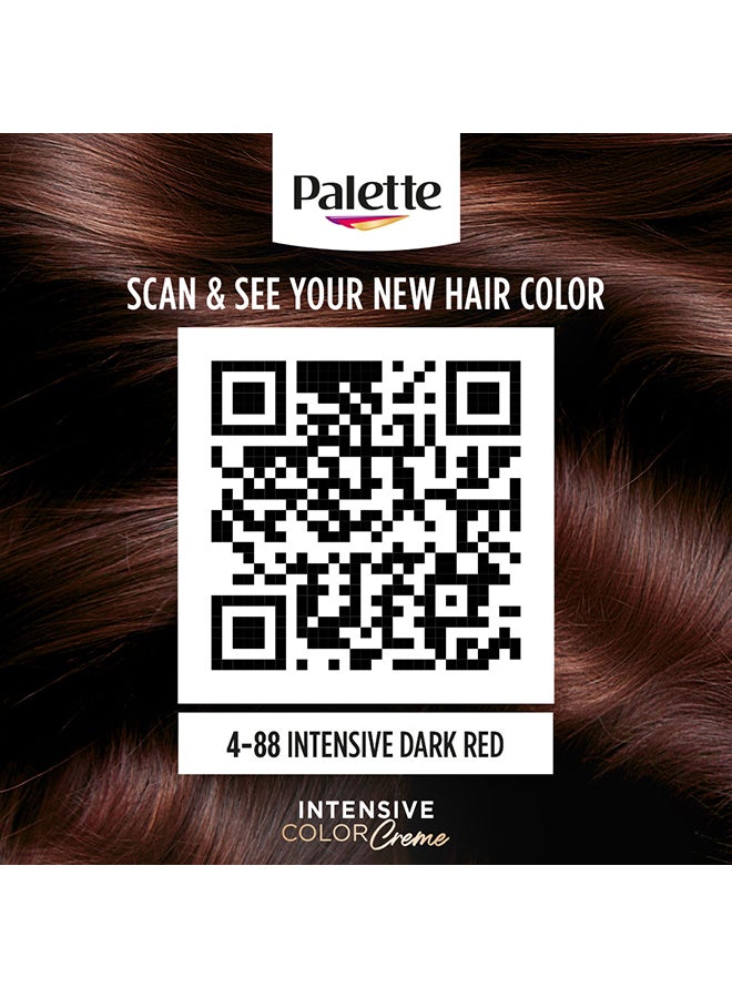 Palette - Intensive Permanent Color Cream 4-88, Intensive Dark Red 4-88, Intensive Dark Red 50ml , 50ml , & 10ml - Image 1