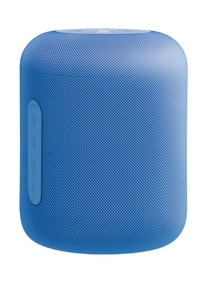 PROMATE - Portable Wireless Speaker,Stylish 10W True Wireless Speaker with 360-Degree HD Sound,Long playtime,USB Media Port,Micro SD Card Slot and 3.5mm Port for Bluetooth Enabled Devices,Boom-10 Blue - Image 1