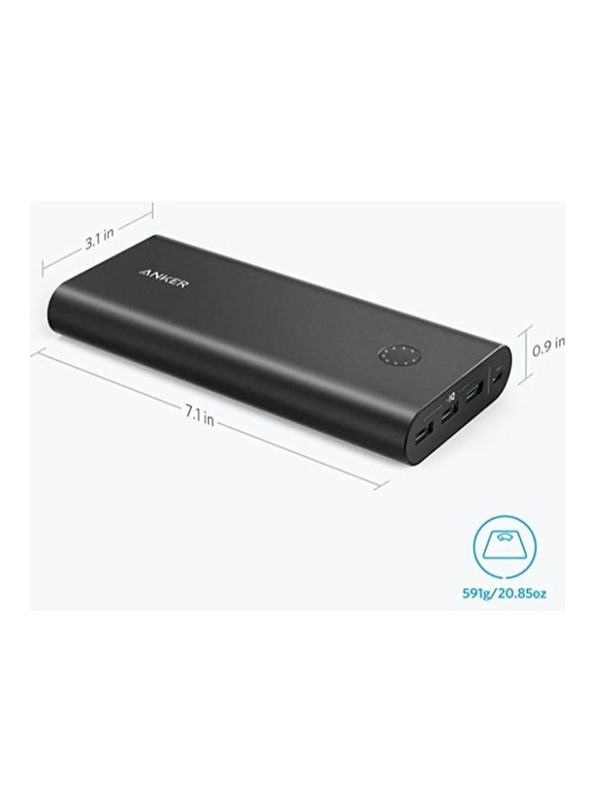 Anker - 26800.0 mAh PowerCore26800 - Premium Portable Charger with Qualcomm Quick Charge 3.0 (in- and output) and PowerIQ Technology, Dual Input Ports, Aluminum Shell, and High Capacity 26800mAh External Battery Black - Image 1
