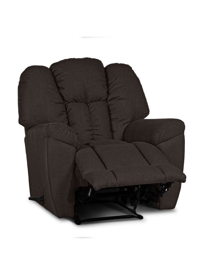 PENHALIGON'S Linen Upholstered Classic Recliner Chair With Bed Mode Dark Brown 90x100x80cm  - Image 2