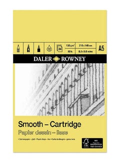 Daler Rowney SMOOTH CARTRIDGE PAD 130 Gram,30,A5 Multcolour  - Image 1