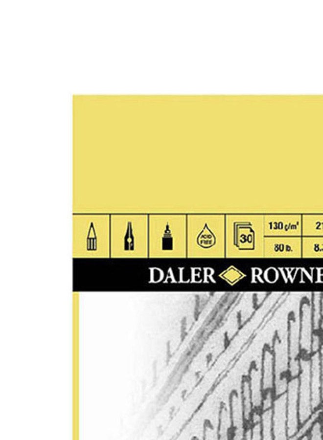 Daler Rowney - SMOOTH CARTRIDGE PAD 130 Gram,30,A5 Multcolour - Image 1