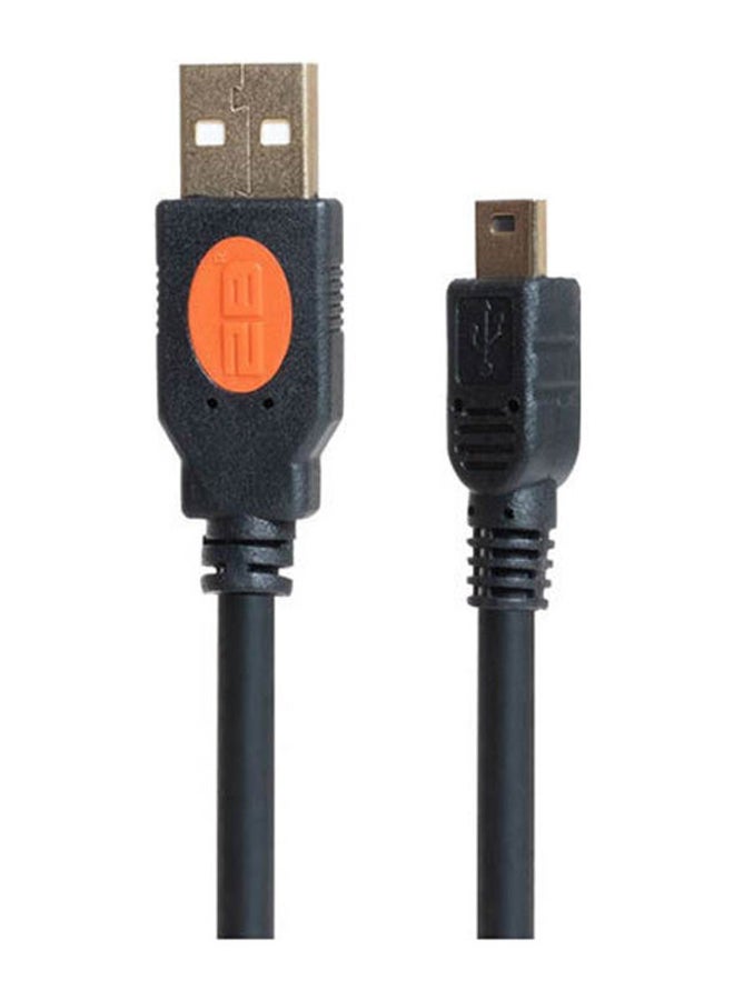 2بي كابل بمنفذ USB2.0 إلى كابل USB2.0 صغير أسود - Image 1