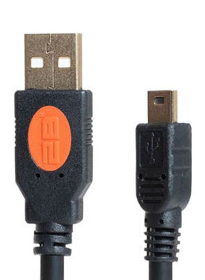 2بي كابل بمنفذ USB2.0 إلى كابل USB2.0 صغير أسود - Image 3