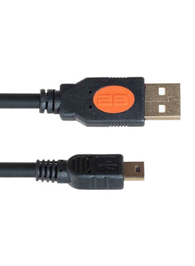 2بي كابل بمنفذ USB2.0 إلى كابل USB2.0 صغير أسود - Image 4