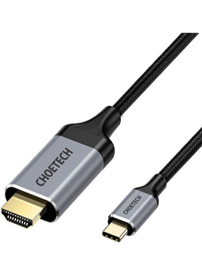 CHOETECH USB-C to HDMI Cable Gray - Image 1