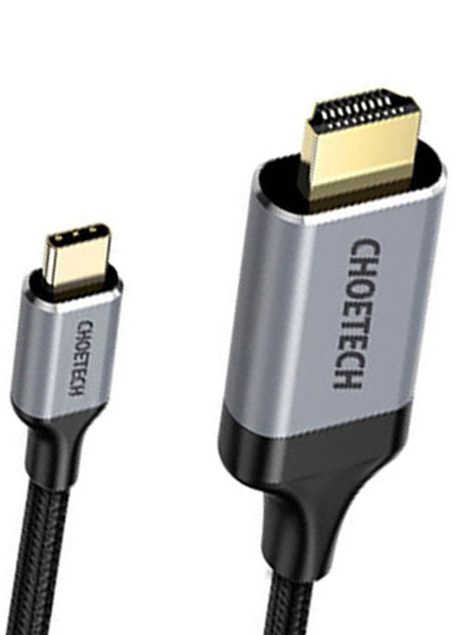 CHOETECH USB-C to HDMI Cable Gray - Image 5