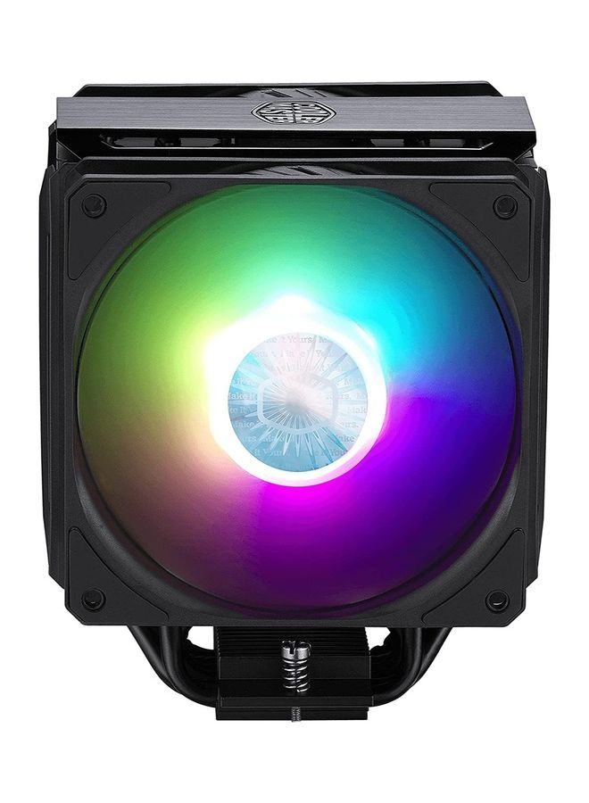COOLER MASTER - Air Ma612 Stealth Argb Cpu Air Cooler Push Pull Sickle Flow 120 V2 Argb Fans 6 Heat Pipe Array Unlimited Ram Clearance Controller Included Universal Socket Compatibility Black - Image 1