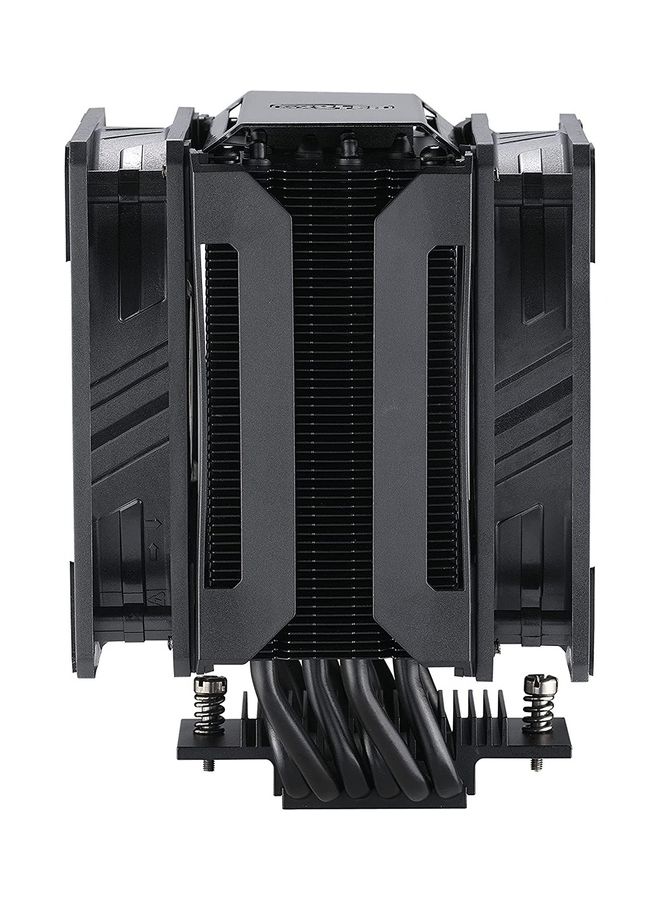 COOLER MASTER - Air Ma612 Stealth Argb Cpu Air Cooler Push Pull Sickle Flow 120 V2 Argb Fans 6 Heat Pipe Array Unlimited Ram Clearance Controller Included Universal Socket Compatibility Black - Image 1
