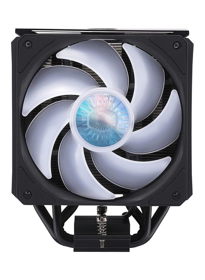 COOLER MASTER - Air Ma612 Stealth Argb Cpu Air Cooler Push Pull Sickle Flow 120 V2 Argb Fans 6 Heat Pipe Array Unlimited Ram Clearance Controller Included Universal Socket Compatibility Black - Image 1