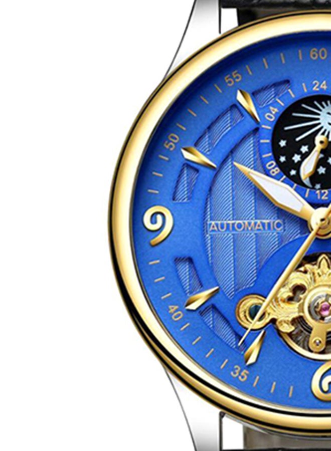 تيفيز ساعة يد كرونوغراف بسوار من الجلد طراز T820B GBL للرجال - Image 3