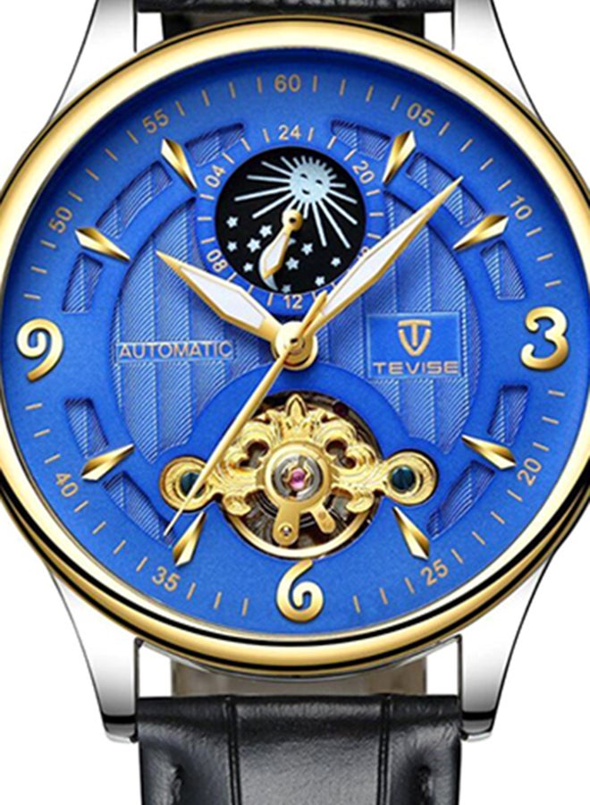 تيفيز ساعة يد كرونوغراف بسوار من الجلد طراز T820B GBL للرجال - Image 4