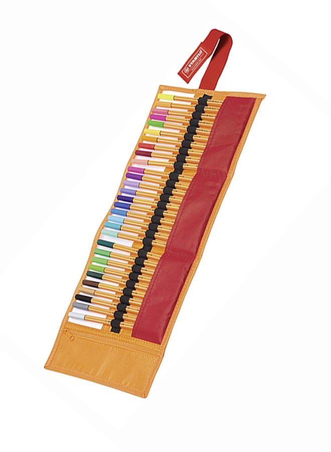 STABILO - Stabilo Point 88 Fineliner Pens, 0.4 Mm - 30-Color Rollercase Set Multicolour - Image 1