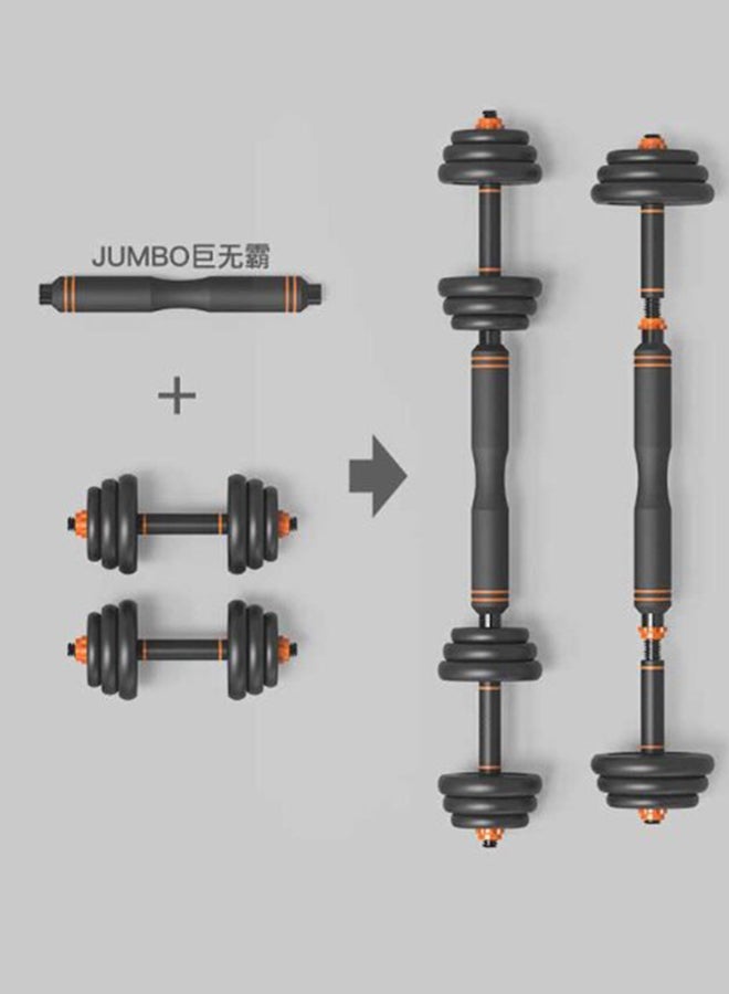 FED Fashion Durable 2 In 1 Barbell And Dumbbell Set Removable-15kg 15kg  - Image 3