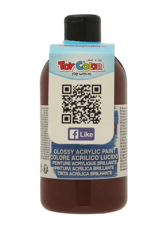 Toy Color Glossy Acrylic Paint Brown - Image 1