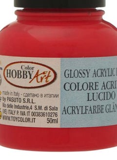 Toy Color Hobby Art Glossy Acrylic Paint Carmine  - Image 4