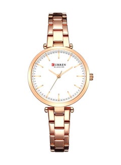 Women's Water Resistant Analog Watch 9054 - 30 mm - Rose Gold
