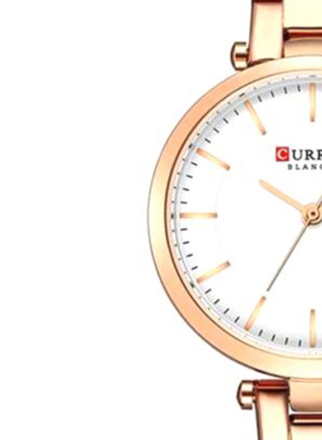 CURREN - Women's Water Resistant Analog Watch 9054 - 30 mm - Rose Gold - Image 1