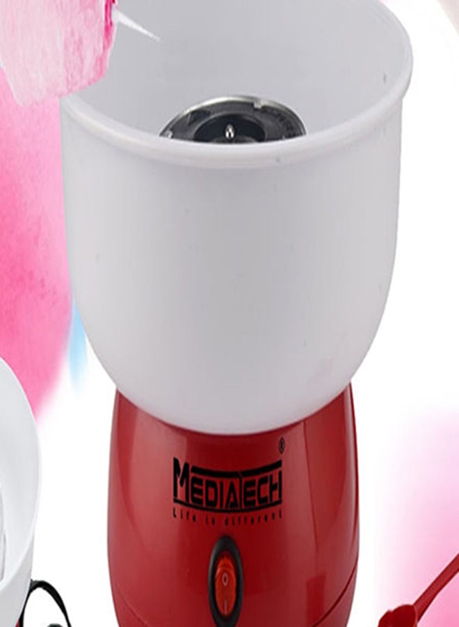 ماكينة صنع حلوى غزل البنات من، 450 واط، سهلة الاستخدام وسهلة التنظيف - 450 W MT-CM250 أحمر/أبيض