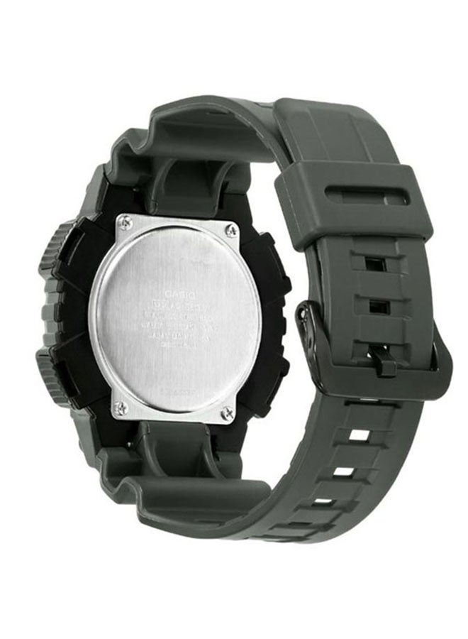 CASIO - Men's Resin Analog & Digital Wrist Watch AQ-S810W-3AVDF - 46 mm - Green - Image 1